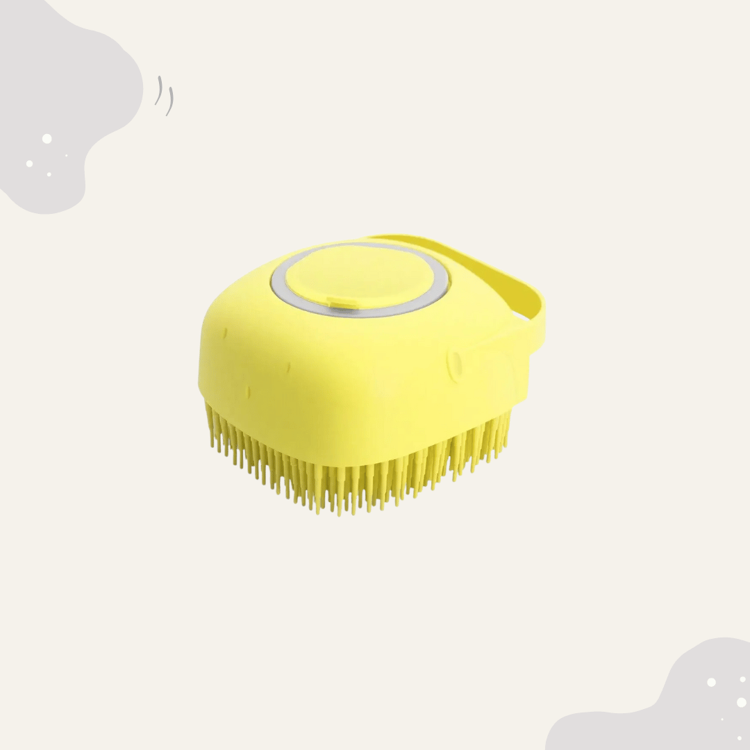 Animora SoftTouch Shampoo - Bürste – 80ml Silikon Fellpflegekamm, sanfte Tiermassage, einfache Reinigung, für Hunde & Katzen mit kurzem Fell - Animoraa