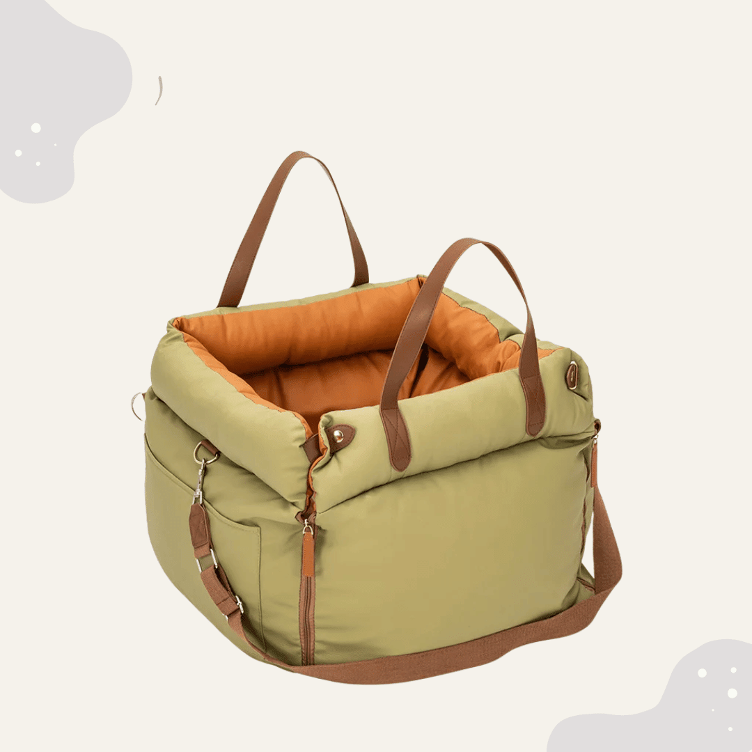 2 - in - 1 Hunde Autositz & Tragetasche – Sicherer Auto Hundesitz für kleine Hunde, rutschfest & waschbar - Animoraa