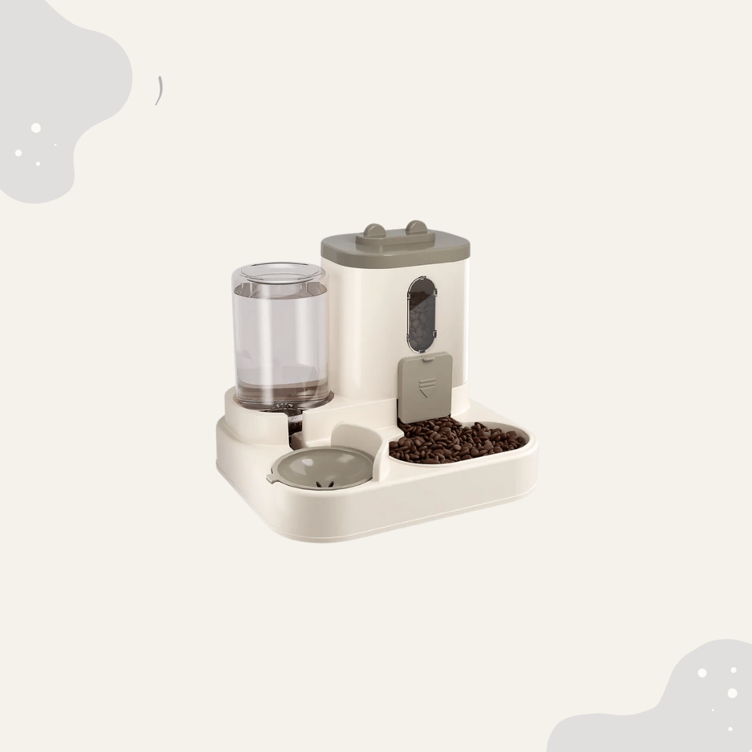 2 in1 Futter - & Wasserspender für Katze und Hund - Animoraa