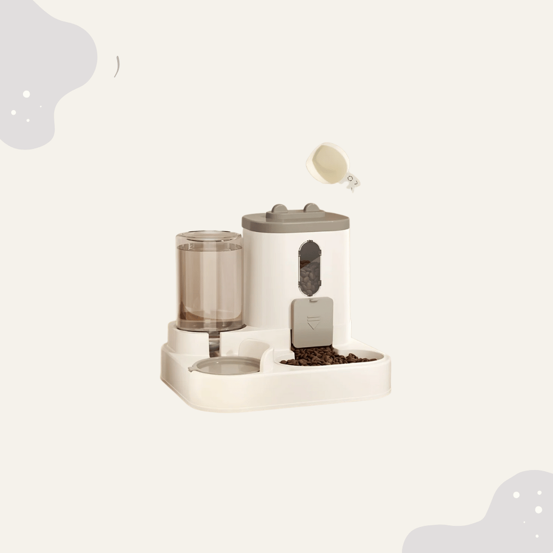 2 in1 Futter - & Wasserspender für Katze und Hund - Animoraa