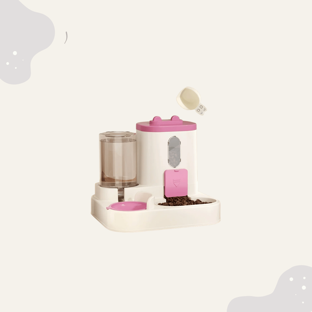 2 in1 Futter - & Wasserspender für Katze und Hund - Animoraa