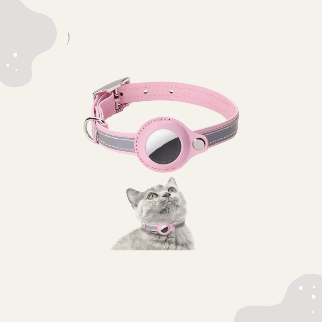 AirTag Haustier Halsband Leder - Animoraa