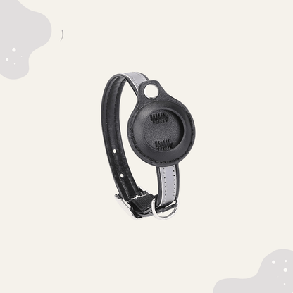 AirTag Haustier Halsband Leder - Animoraa