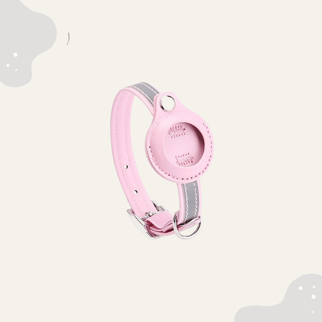 AirTag Haustier Halsband Leder - Animoraa