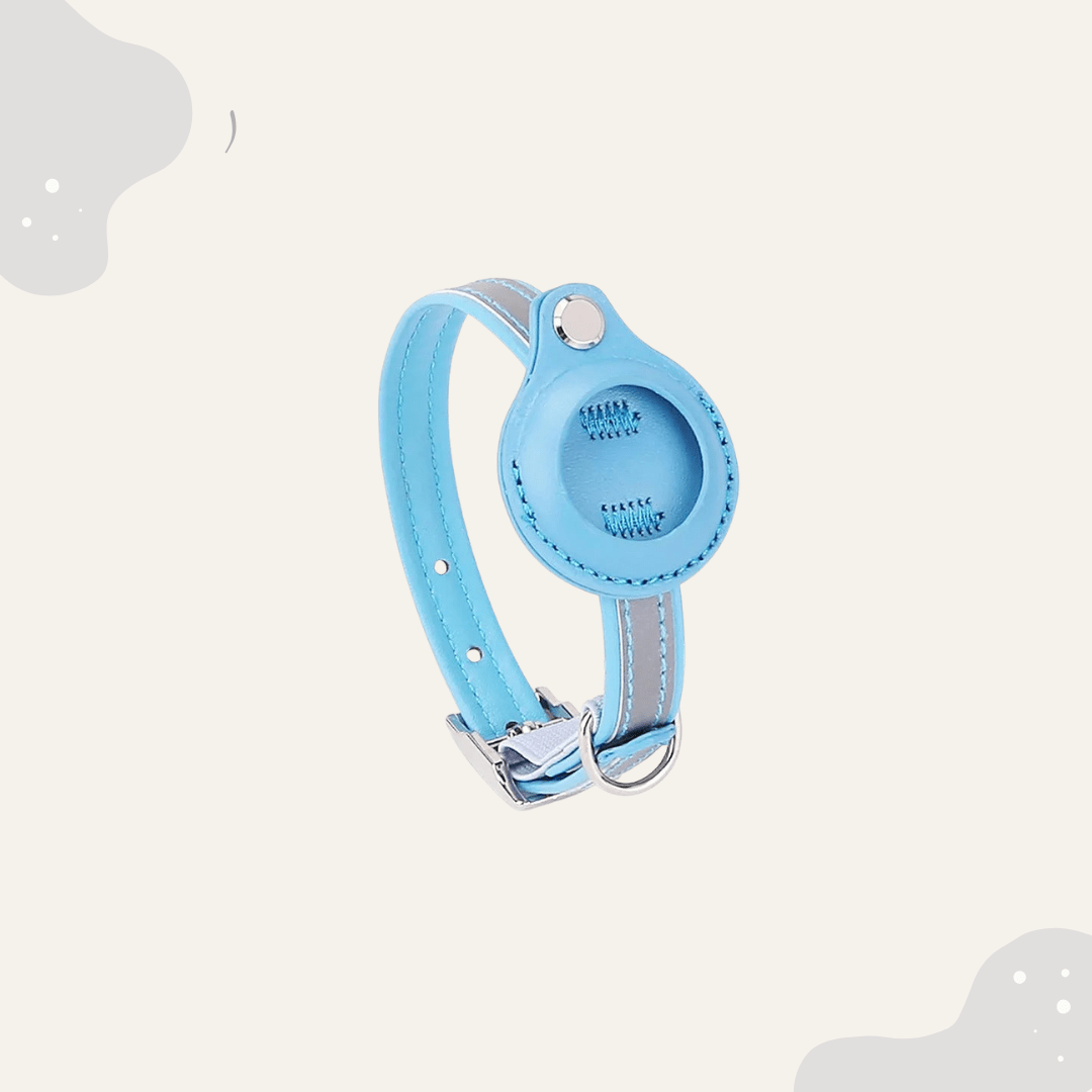 AirTag Haustier Halsband Leder - Animoraa