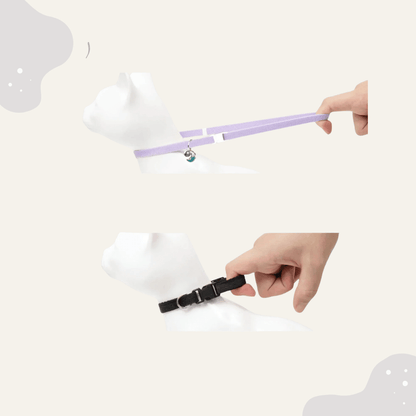 AirTag Katzenhalsband – Haustier Halsband mit Tracker Halter, verstellbar für Katzen & kleine Hunde - Animoraa