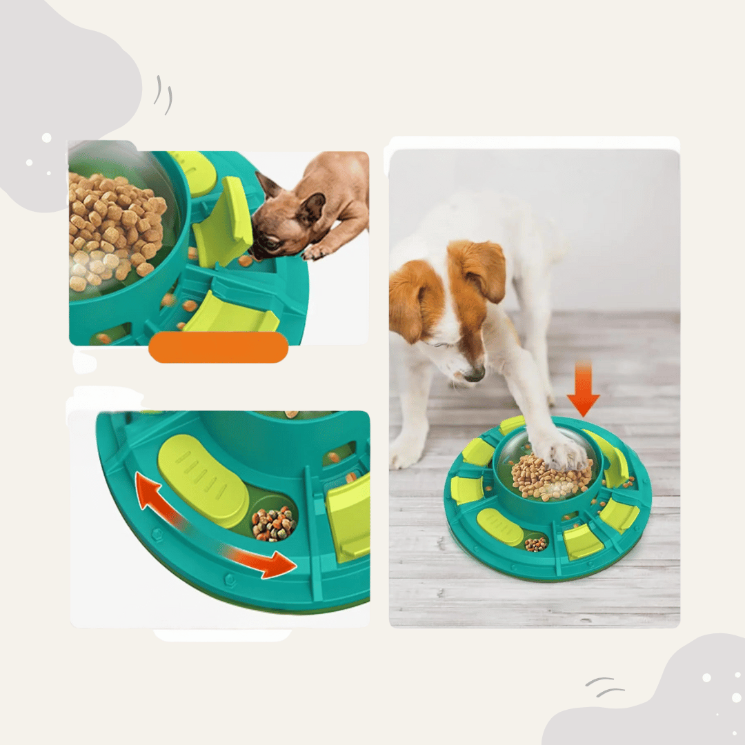 Animoraa Futterspielzeug mit Kratzbrett – 3in1 Intelligenzspielzeug für Hunde - Animoraa