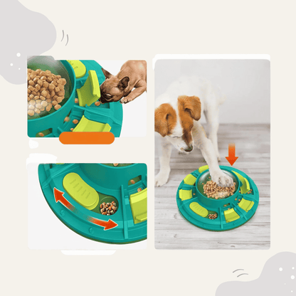 Animoraa Futterspielzeug mit Kratzbrett – 3in1 Intelligenzspielzeug für Hunde - Animoraa