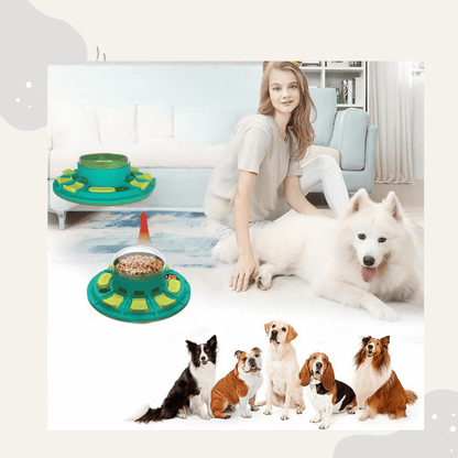Animoraa Futterspielzeug mit Kratzbrett – 3in1 Intelligenzspielzeug für Hunde - Animoraa
