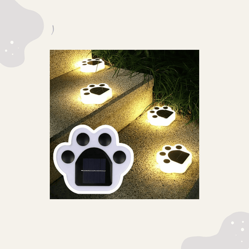 Gartenbeleuchtung im Pfotenabdruck Design - Animoraa