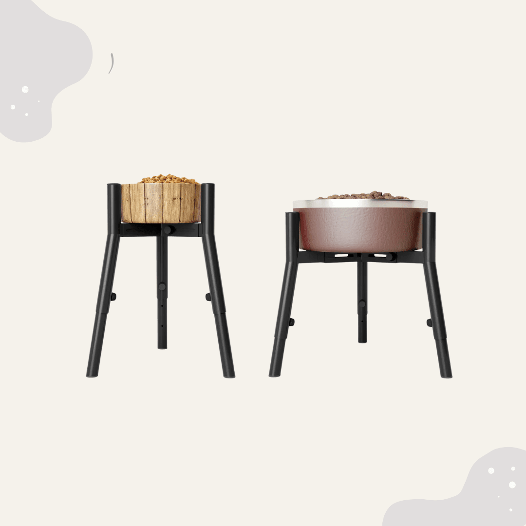 Höhenverstellbarer Napfständer – 3 Höhen - Animoraa