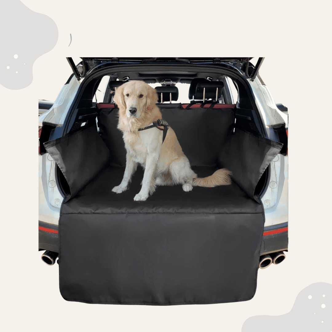 Hunde Kofferraum Schutzdecke wasserdicht – Robuste Auto Hundedecke mit Seitenschutz für SUV & Kombi - Animoraa