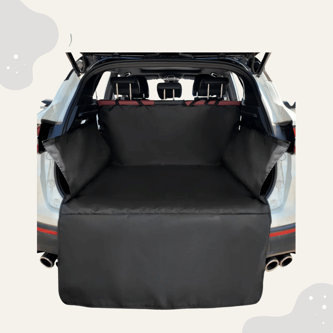 Hunde Kofferraum Schutzdecke wasserdicht – Robuste Auto Hundedecke mit Seitenschutz für SUV & Kombi - Animoraa