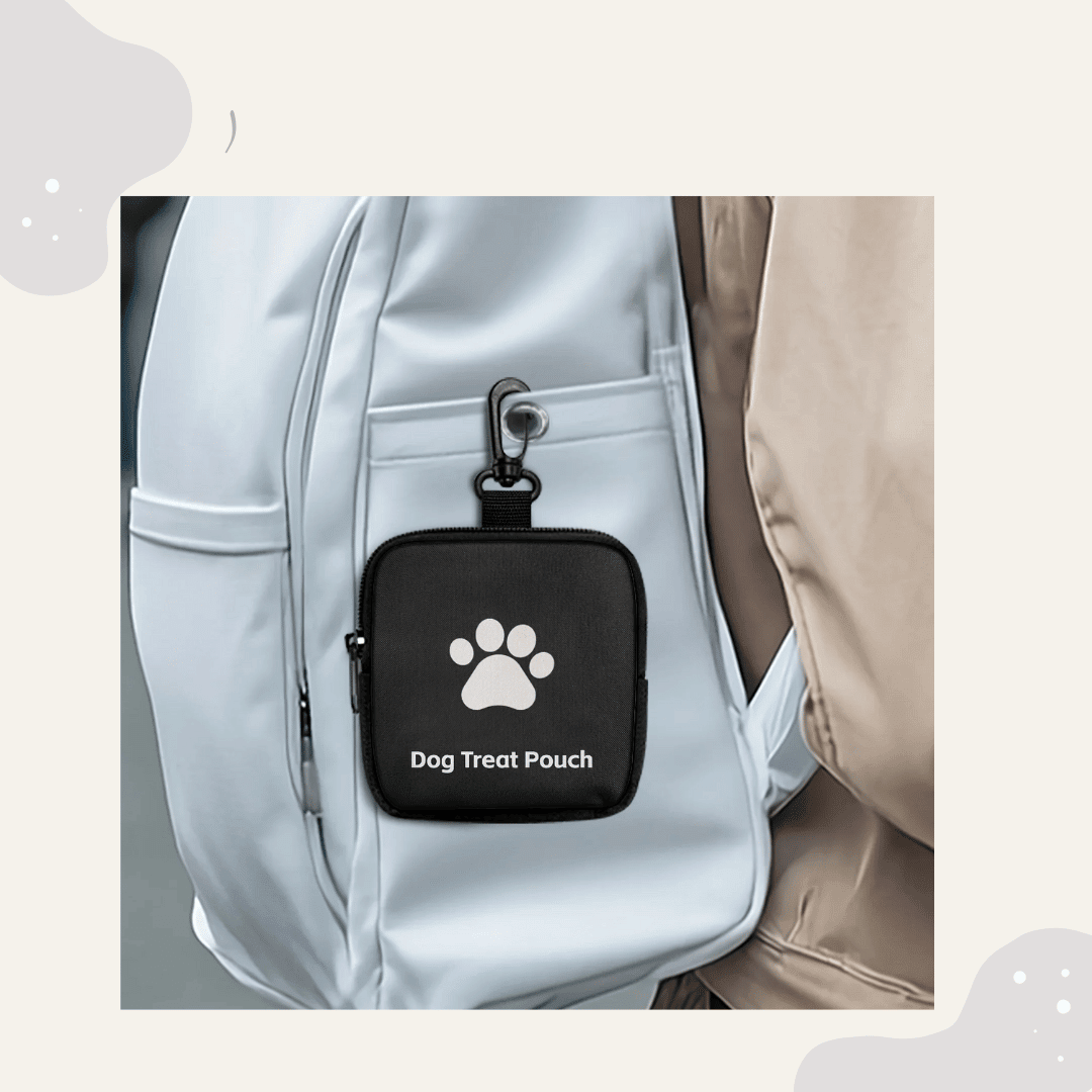 Hunde Leckerli Tasche mit Reißverschluss – Robuster Snackbeutel für Training & Spaziergänge, kompakt & sicher - Animoraa