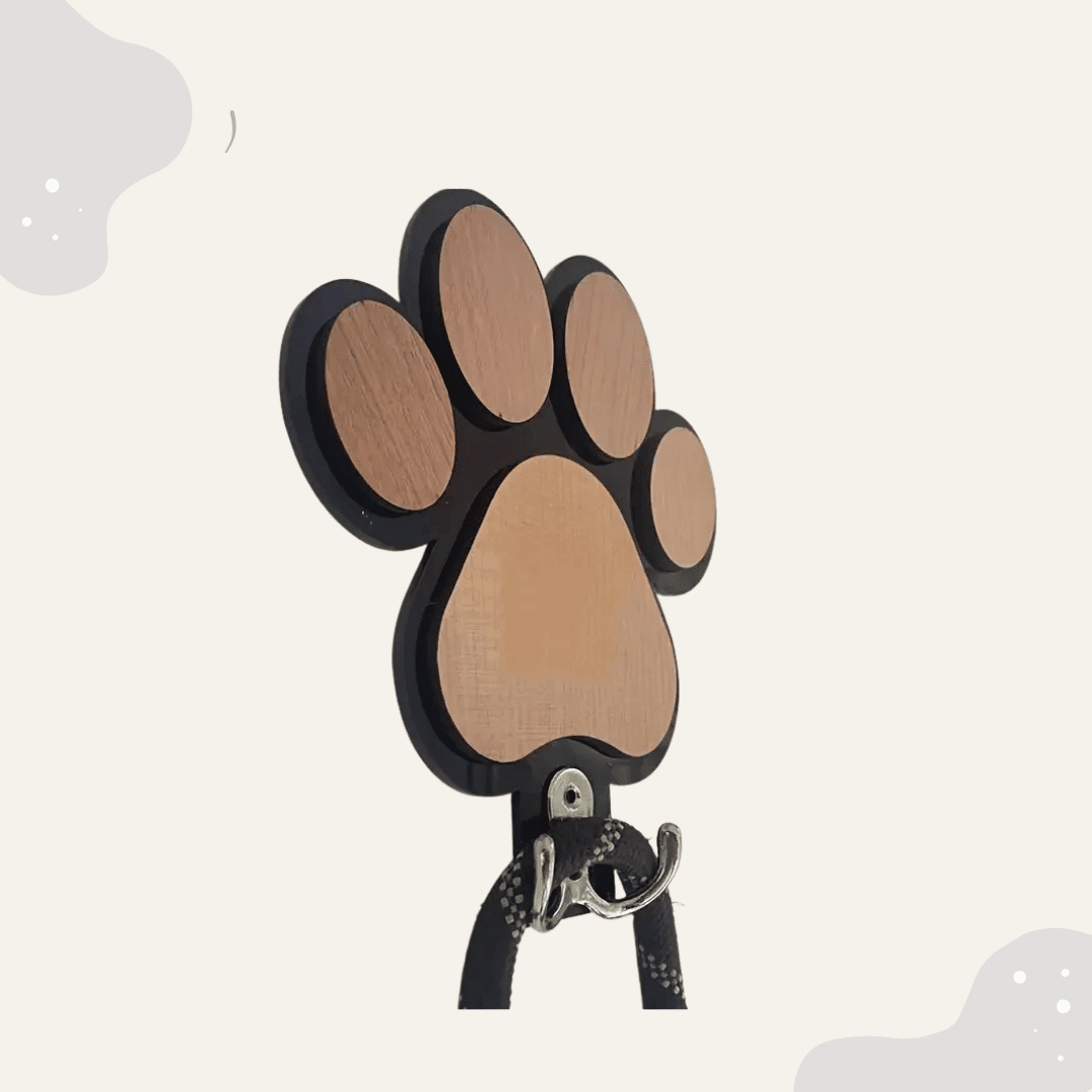 Hundeleine Halterung im Pfotenmotiv - Animoraa