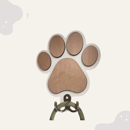 Hundeleine Halterung im Pfotenmotiv - Animoraa
