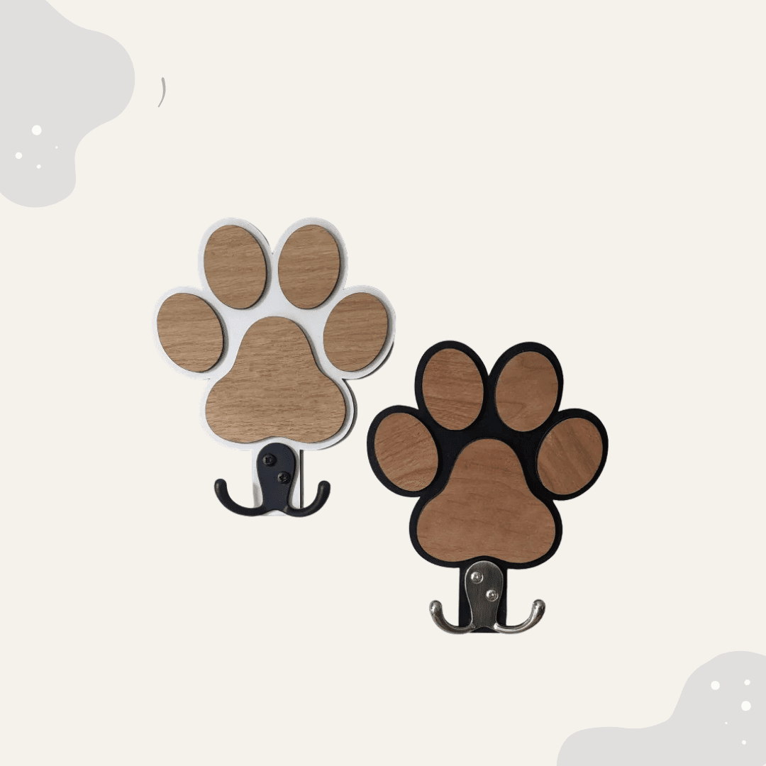 Hundeleine Halterung im Pfotenmotiv - Animoraa