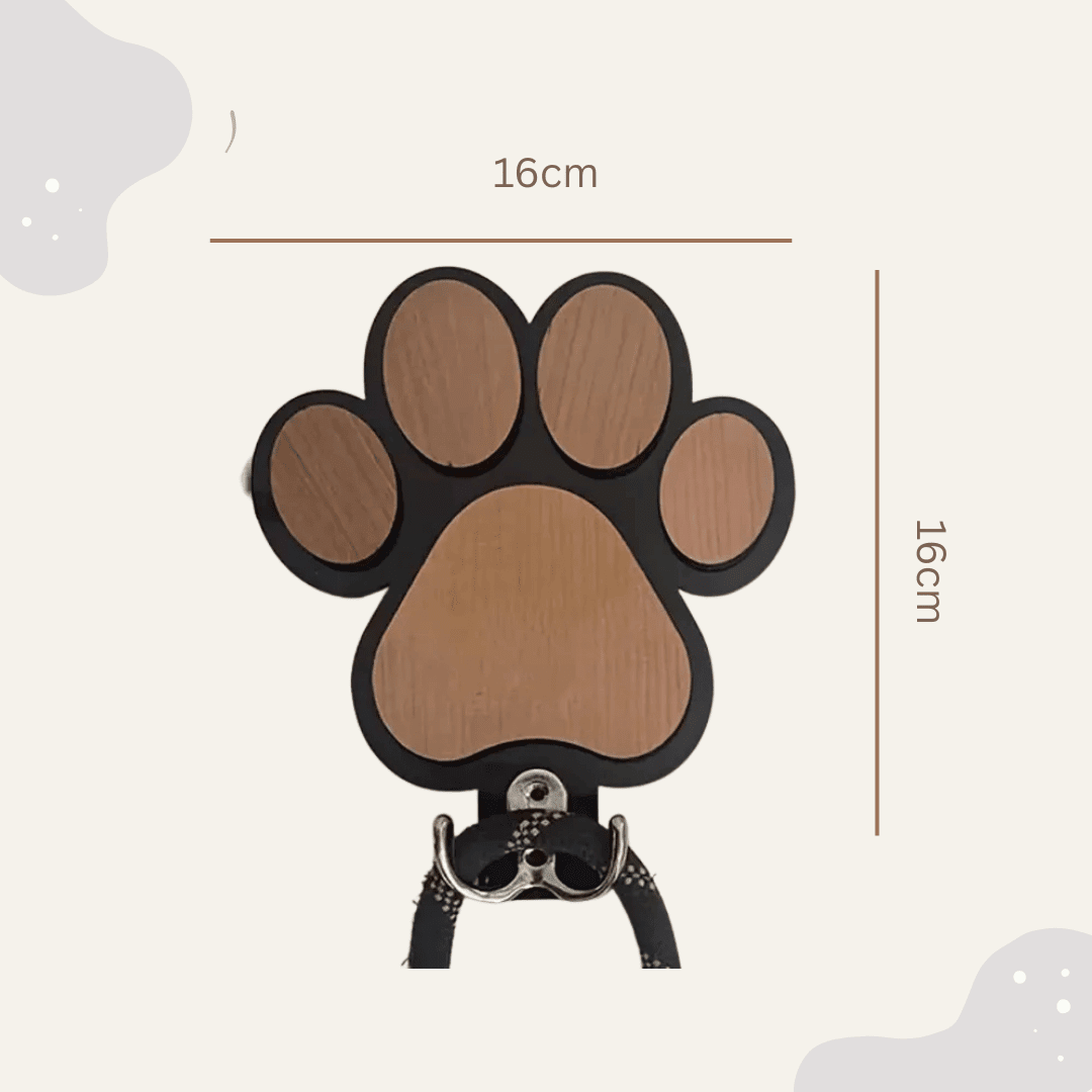 Hundeleine Halterung im Pfotenmotiv - Animoraa
