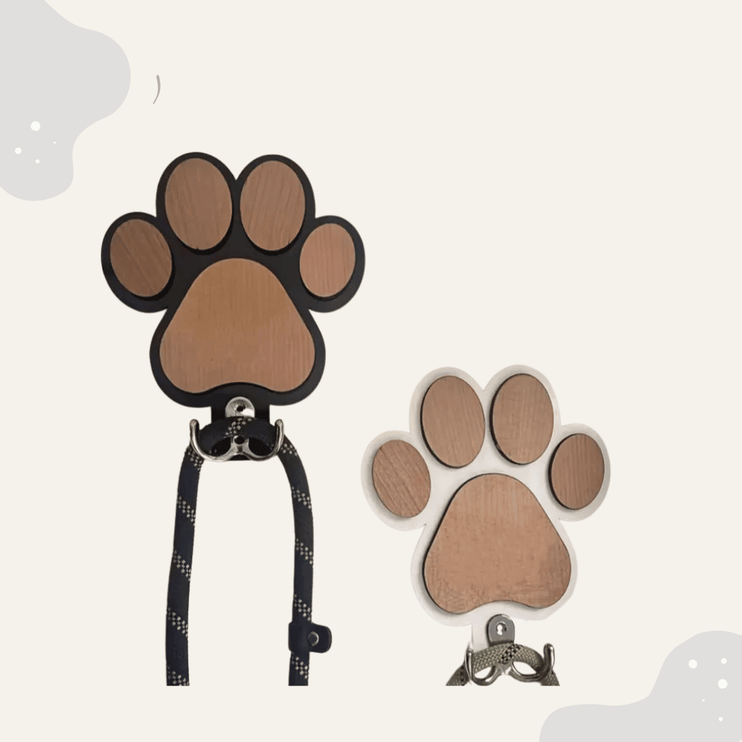 Hundeleine Halterung im Pfotenmotiv - Animoraa