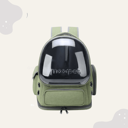 Katzen Transport Rucksack – Haustier Rucksack mit Panoramafenster, atmungsaktiv für Katzen & kleine Hunde - Animoraa