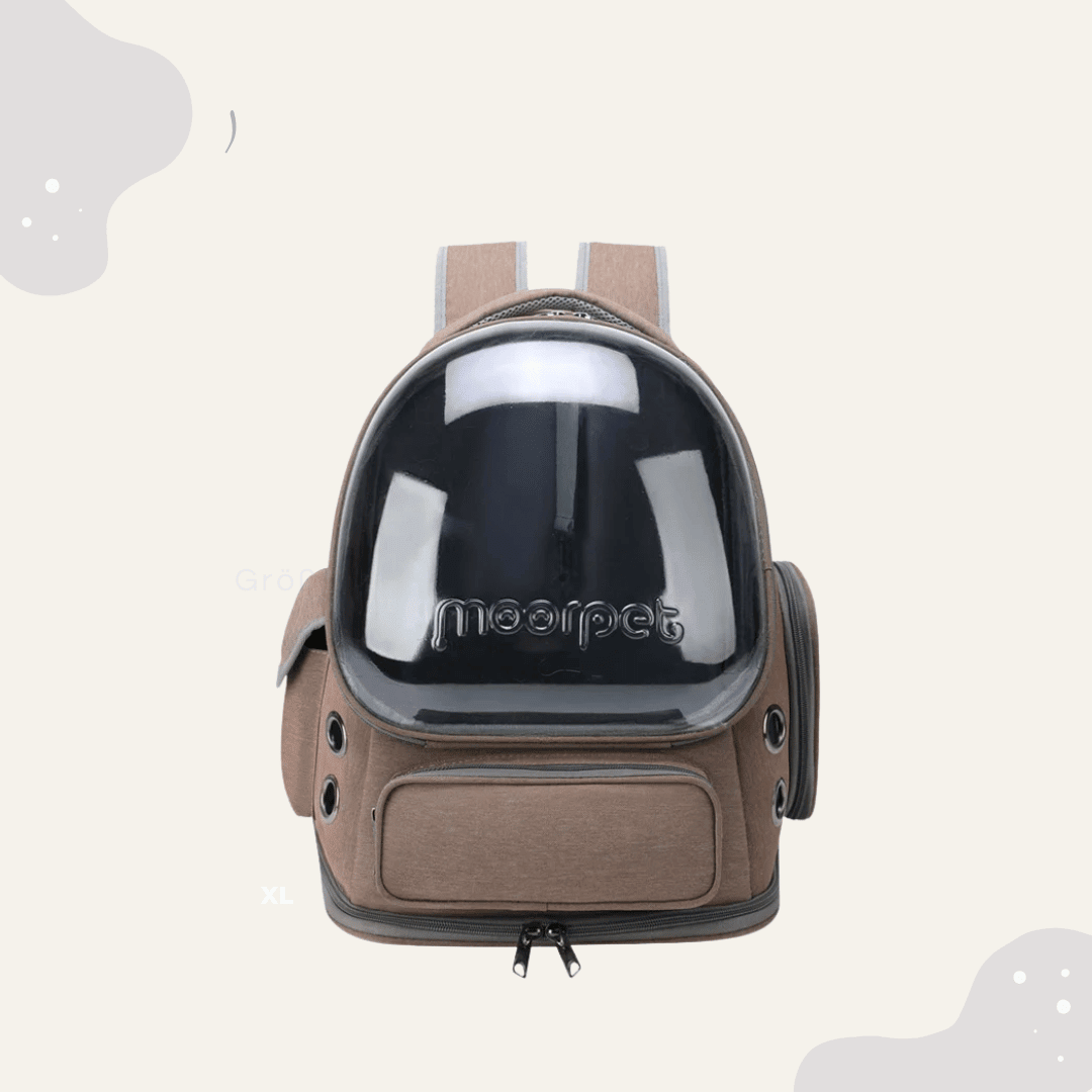 Katzen Transport Rucksack – Haustier Rucksack mit Panoramafenster, atmungsaktiv für Katzen & kleine Hunde - Animoraa
