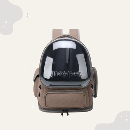 Katzen Transport Rucksack – Haustier Rucksack mit Panoramafenster, atmungsaktiv für Katzen & kleine Hunde - Animoraa
