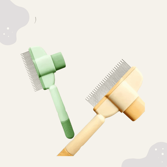 Katzenkamm mit Floating Pins – Nadelbürste zur effektiven Haarentfernung bei kurzem & langem Fell - Animoraa