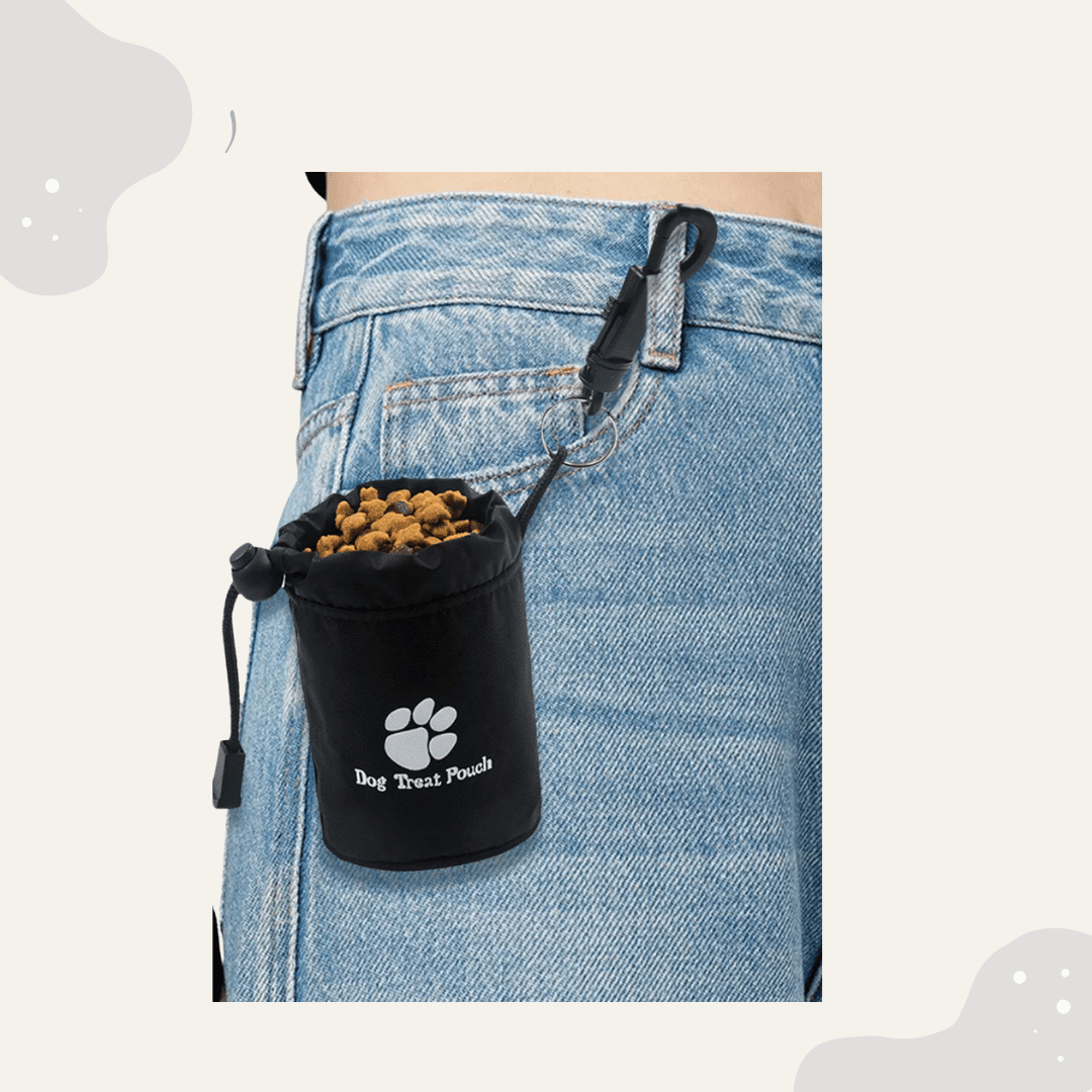 Leckerli Tasche für Hunde – Wasserdichter Snackbeutel aus Nylon, ideal für Hundetraining & Gassirunden - Animoraa