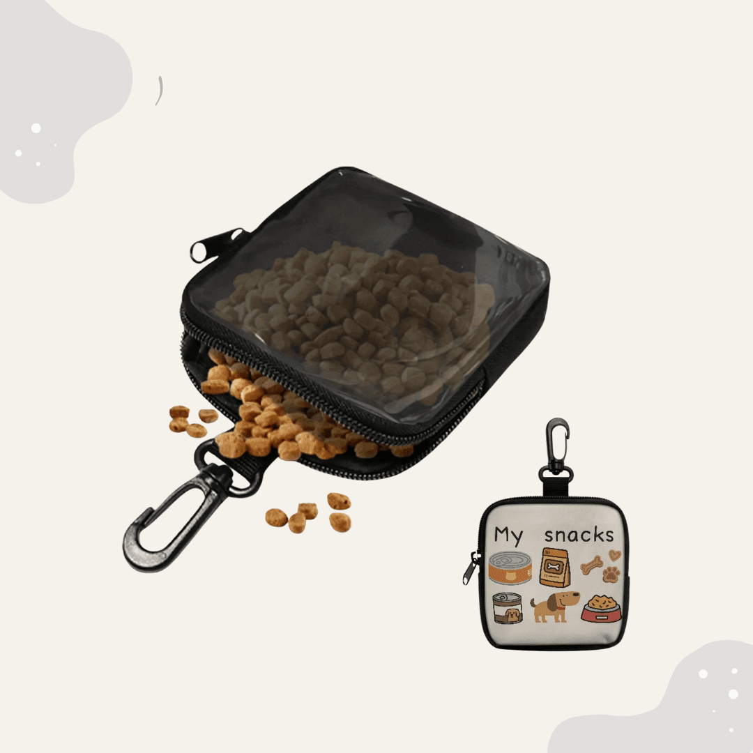 Leckerli Tasche - Futterbeutel mit Haken & Reißverschluss - Animoraa
