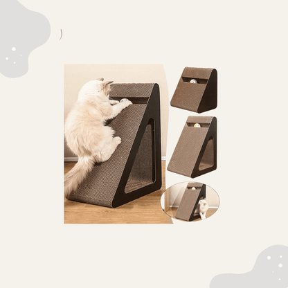 Premium Katzen Kratzkarton mit Spielball - Animoraa