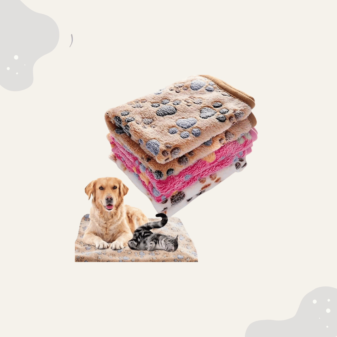 Weiche Haustierdecke Coral Fleece – warme Hundedecke & Katzendecke - Animoraa